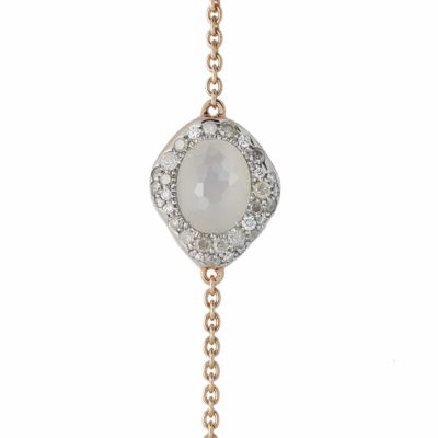 Bracelet Aïda Pierre de lune blanche