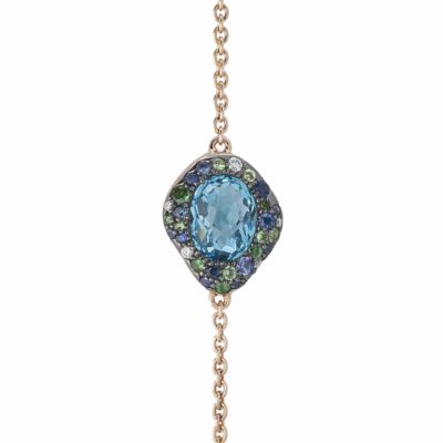 Bracelet Aïda Topaze bleue