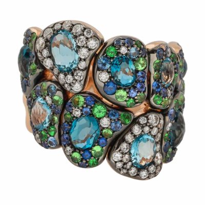 Bague Gayané Topaze bleue
