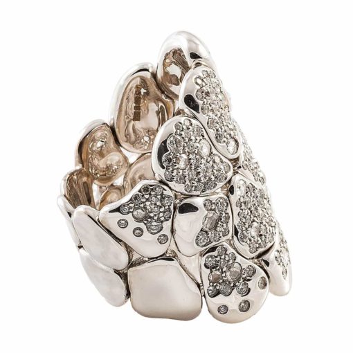 Bague Maryam Or blanc et diamants – Image 2