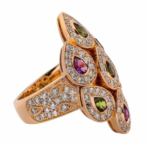 Bague Sevane Tourmalines / Améthystes – Image 2