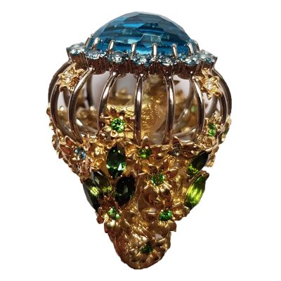 Bague Alek Topaze bleue