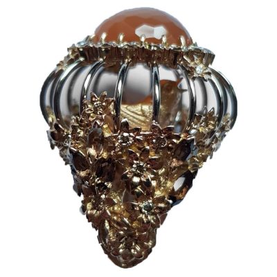 Bague Alek Pierre de lune rose