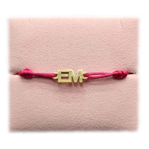 Bracelet initiales classique taille moyenne – Image 2